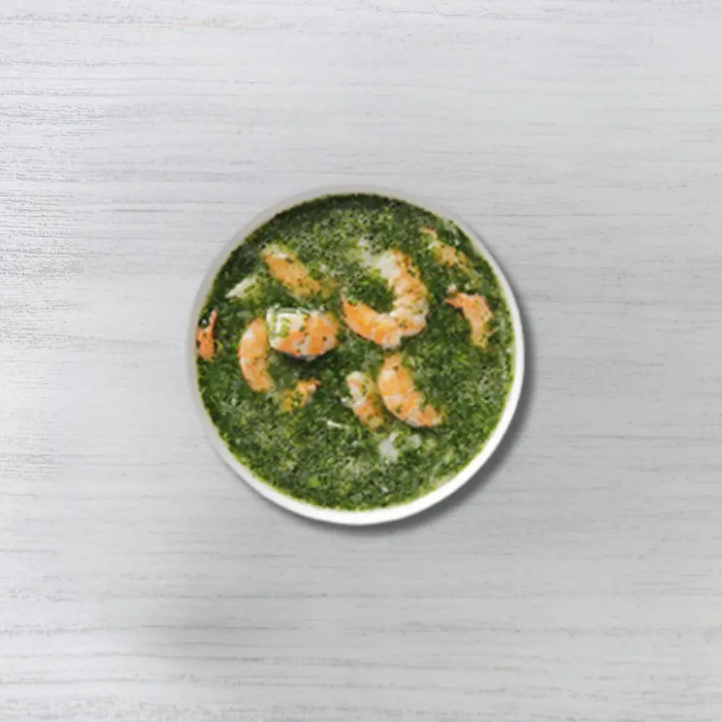 Mulukhiyah with Shrimp
